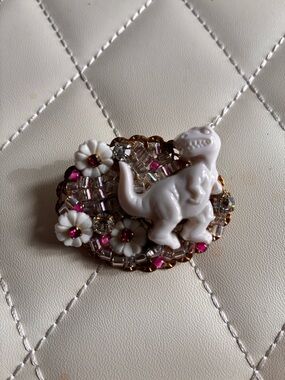 Hand made dinosaur brooch